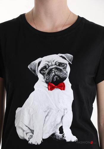 T-shirt in Cotone Fantasia animali - ph 4