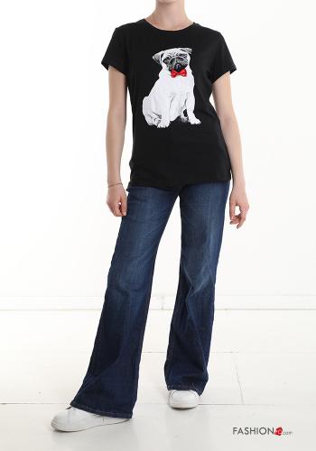T-shirt in Cotone Fantasia animali - ph 5