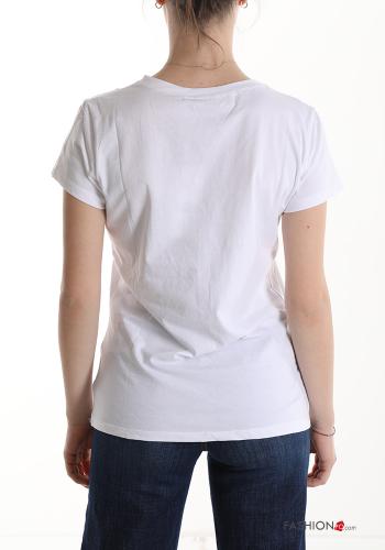 Lettering print Cotton T-shirt - ph 2