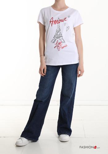 Lettering print Cotton T-shirt - ph 5