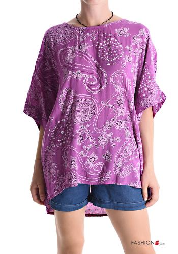 Blouse manches courtes Imprimé paisley - ph 1