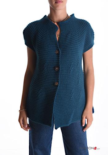 Cardigan maniche corte con bottoni