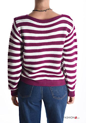 Cardigan Fantasia righe con bottoni - ph 2