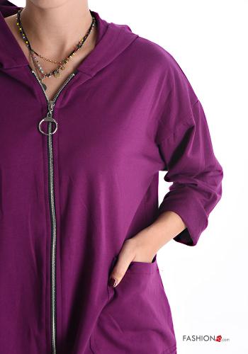 Cotton Sports set with elastic with hood with pockets with zip - ph 4