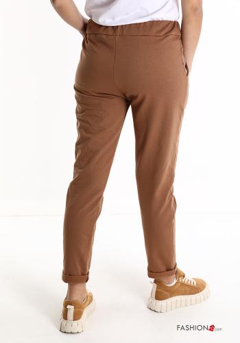 Pantalone sportivo in Cotone con tasche con fiocco - ph 2