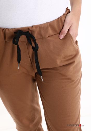Pantalone sportivo in Cotone con tasche con fiocco - ph 4