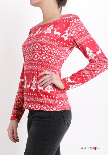 Maglietta a manica lunga Fantasia natalizia - ph 3