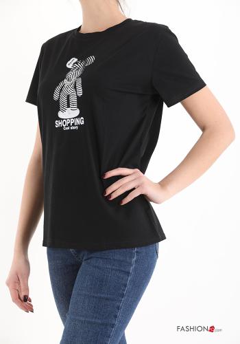 T-shirt in Cotone Fantasia stampata - ph 3