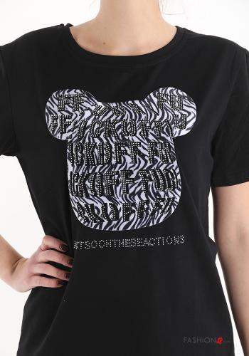 T-shirt in Cotone Fantasia stampata - ph 4