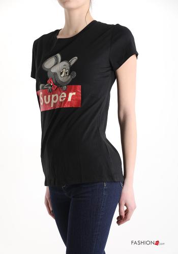 T-shirt in Cotone Fantasia stampata - ph 3