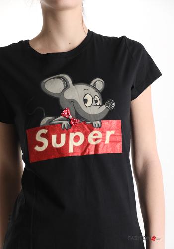 T-shirt in Cotone Fantasia stampata - ph 4