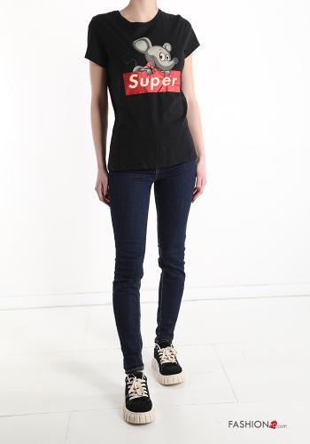 T-shirt in Cotone Fantasia stampata - ph 5