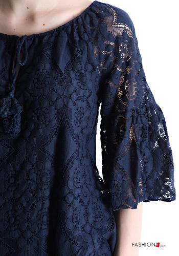 Spitze- Bluse mit Schleife - ph 4