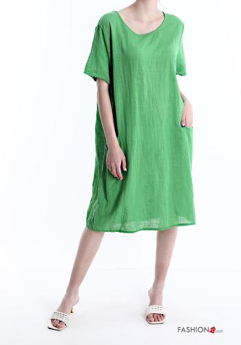 Cotton Dress with pockets - ph 1