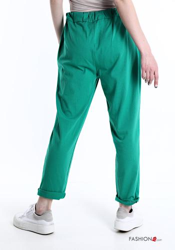 Cotton Trousers with pockets with bow - ph 2