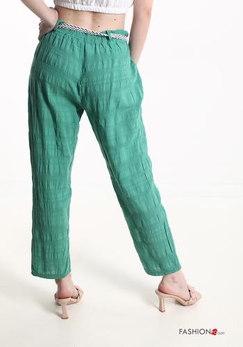 Hose aus Baumwolle mit Taschen mit Band - ph 2