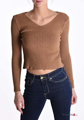 Sweater with v-neck