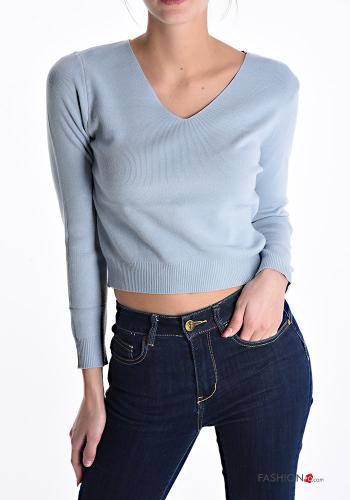Sweater with v-neck