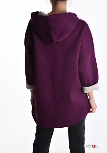Giacca con zip con tasche con cappuccio - ph 2