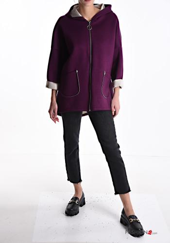 Giacca con zip con tasche con cappuccio - ph 5