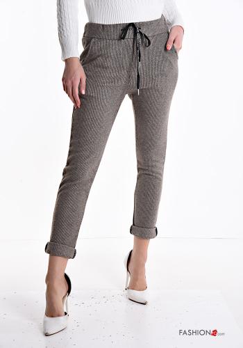 Cotton Trousers with pockets with bow - ph 1