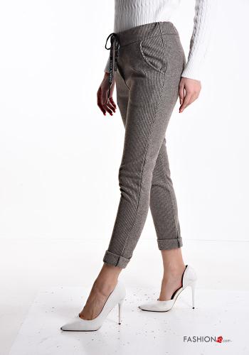 Cotton Trousers with pockets with bow - ph 3