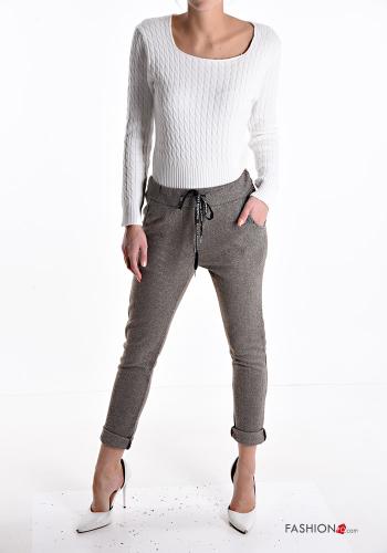 Cotton Trousers with pockets with bow - ph 5