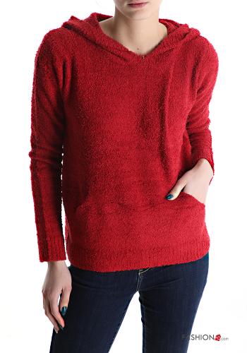 Maglione con tasche con cappuccio - ph 1