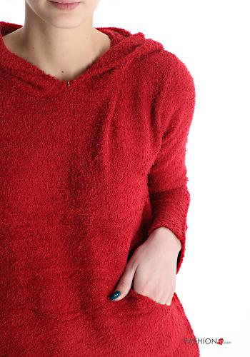 Maglione con tasche con cappuccio - ph 4