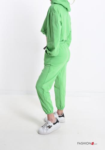Tuta sportiva in Cotone con fiocco con tasche con cappuccio - ph 3