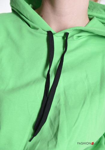 Tuta sportiva in Cotone con fiocco con tasche con cappuccio - ph 4
