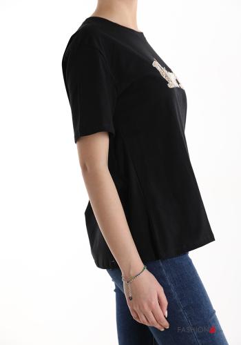 T-shirt in Cotone Fantasia scritta - ph 3