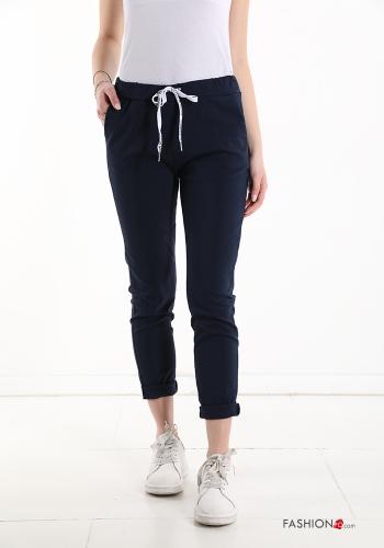 Pantalone in Cotone con tasche con fiocco