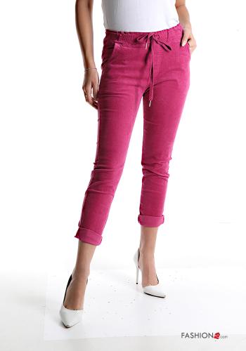 Cotton Trousers with pockets with bow