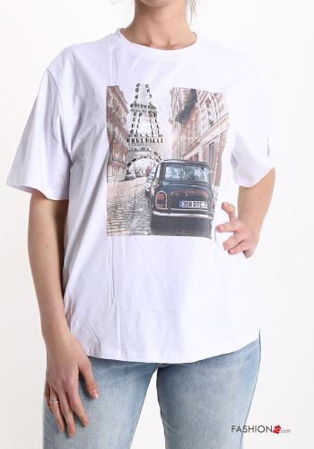 Patterned Cotton T-shirt - ph 1