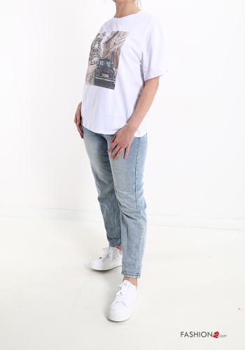 Patterned Cotton T-shirt - ph 5