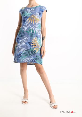Patterned Linen Dress - ph 1