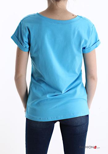 T-shirt in Cotone maniche corte girocollo - ph 2