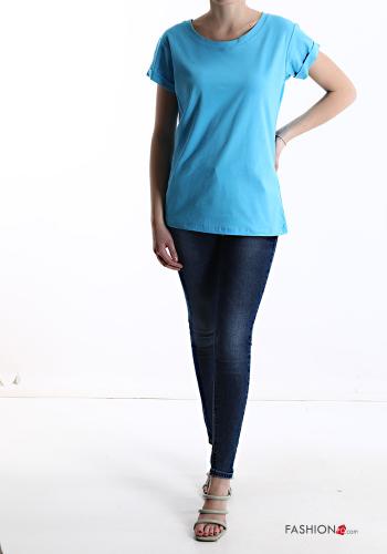 T-shirt in Cotone maniche corte girocollo - ph 5