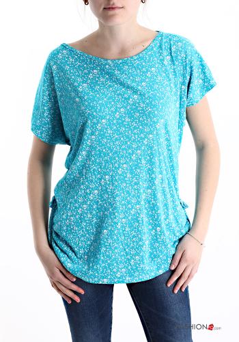 T-shirt maniche corte girocollo Fantasia floreale