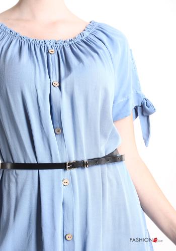 Dress with belt with buttons - ph 4
