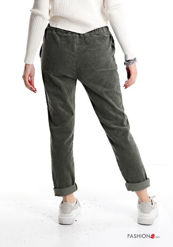 Samt Hose aus Baumwolle mit Schleife - ph 2