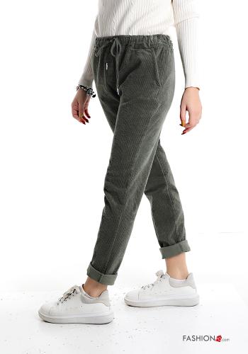 Samt Hose aus Baumwolle mit Schleife - ph 3