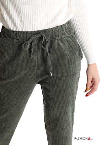 Samt Hose aus Baumwolle mit Schleife - ph 4