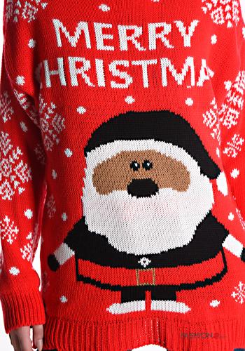 Weihnachts u-boot ausschnitt Strickpullover - ph 4