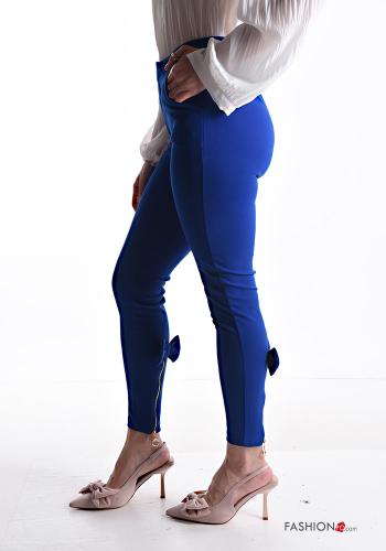 skinny Hose mit Taschen mit Reißverschluss mit Schleife - ph 3