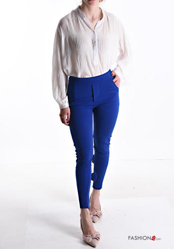 skinny Hose mit Taschen mit Reißverschluss mit Schleife - ph 5