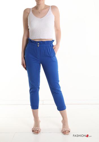skinny Hose aus Baumwolle mit Taschen mit gummizug - ph 5