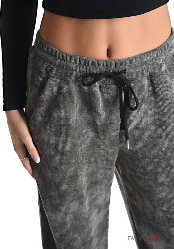 Samt Hose mit Taschen mit gummizug mit kordelzug - ph 4