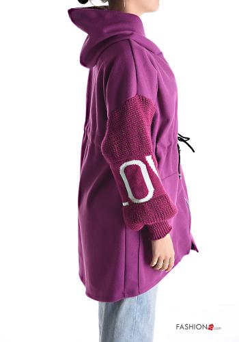 Veste avec fermeture éclair avec poches avec coulisse à capuche - ph 3